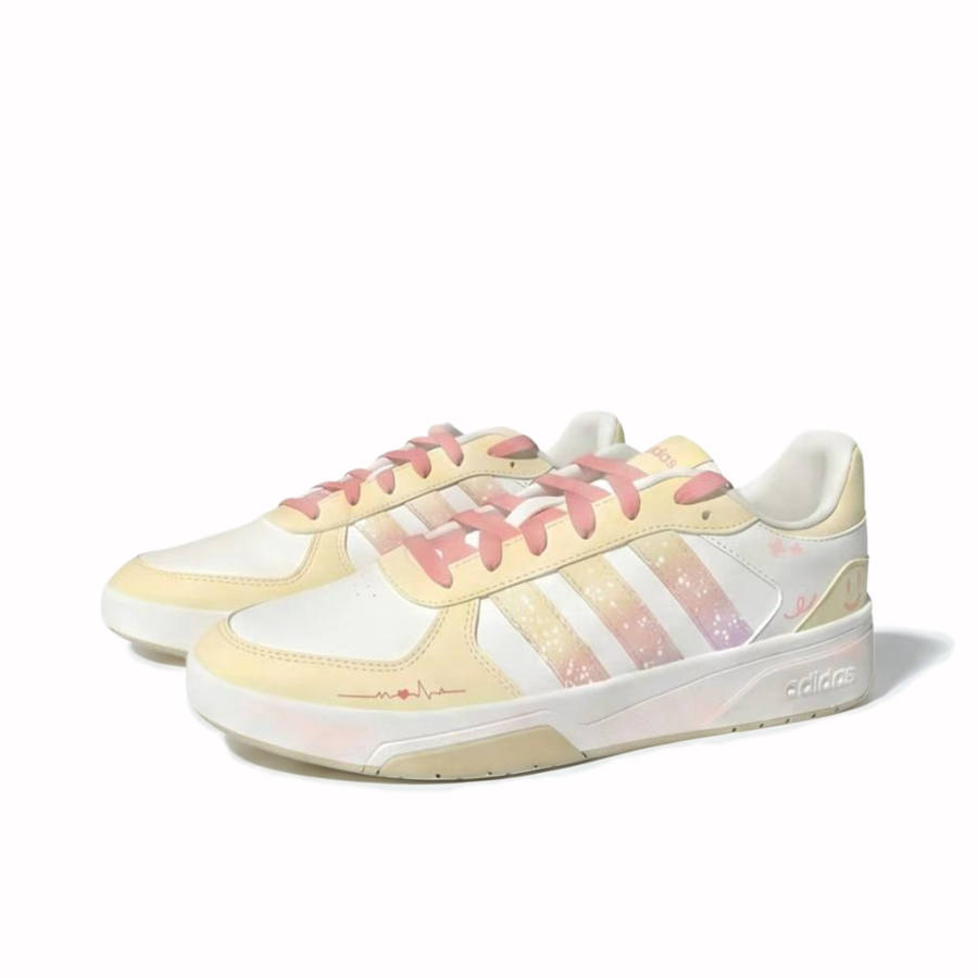 Adidas Adidas COURTBEAT Synthetic Leather Slip Resistant Abrasion Resistant Low top Skateboard Shoes Unisex