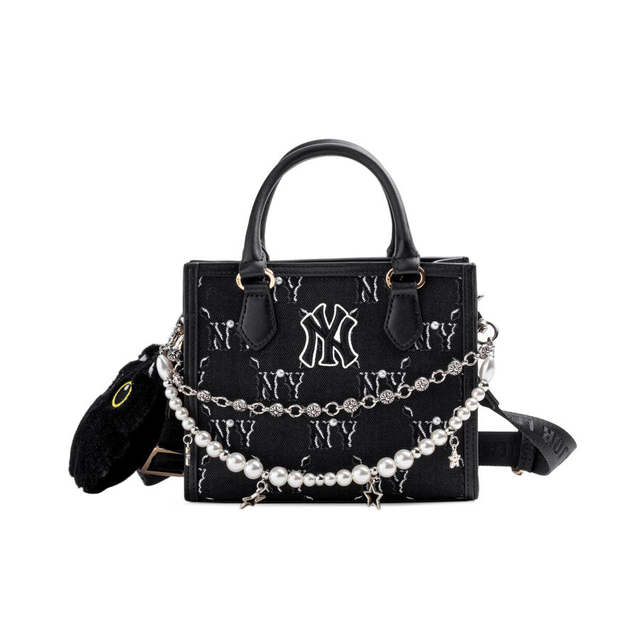 MLB New York Yankees Polyester Crossbody Handbag Mini Women's Black