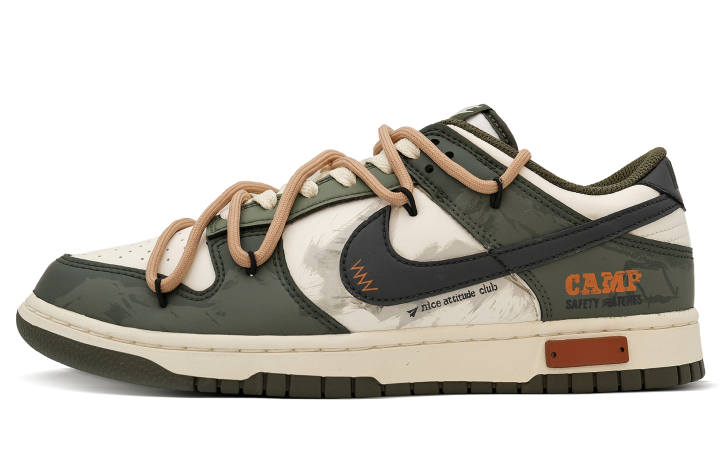Nike Nike Dunk Skateboard Shoes Unisex Army Green