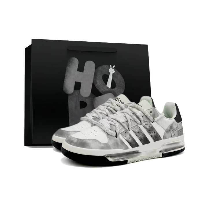 Adidas Adidas ENTRAP Silver Gray Whisper Slip Resistant, Abrasion Resistant, Height Increasing Low top Skateboard Shoes Unisex