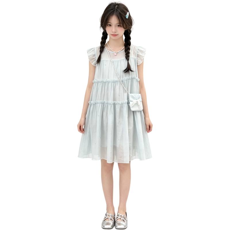 YALU Grade School Dresses Camisole Moderate Midi Skirt