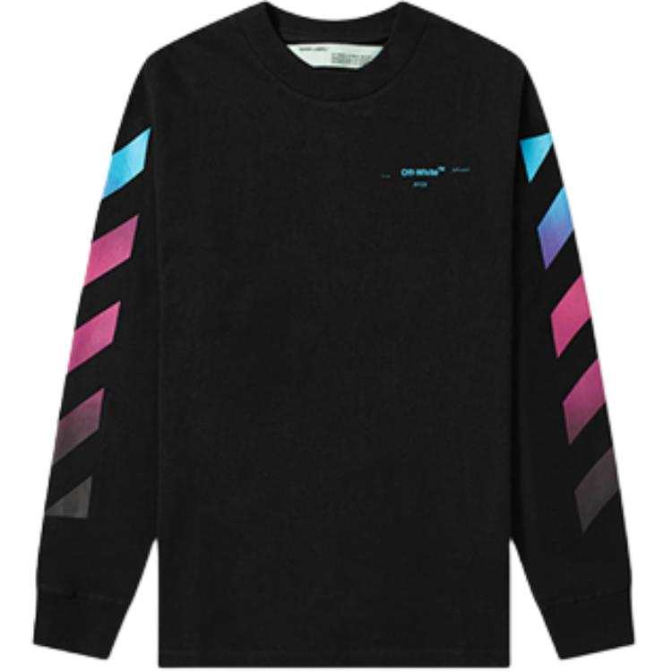 OFF-WHITE OFF WHITE Diagonal Gradient L/S Tee
