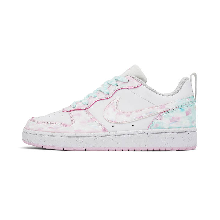Nike Nike Court Borough White Peach Breeze Synthetic Leather Slip Resistant, Abrasion Resistant, Lightweight Cushioning