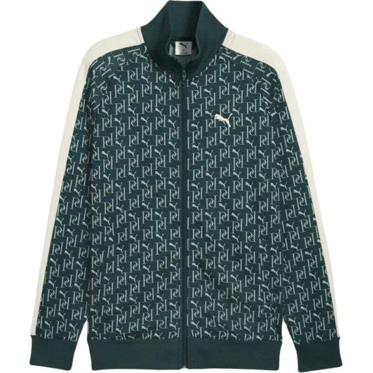 PUMA Jackets Unisex Dark Forest Green Stand Collar Moderate Other