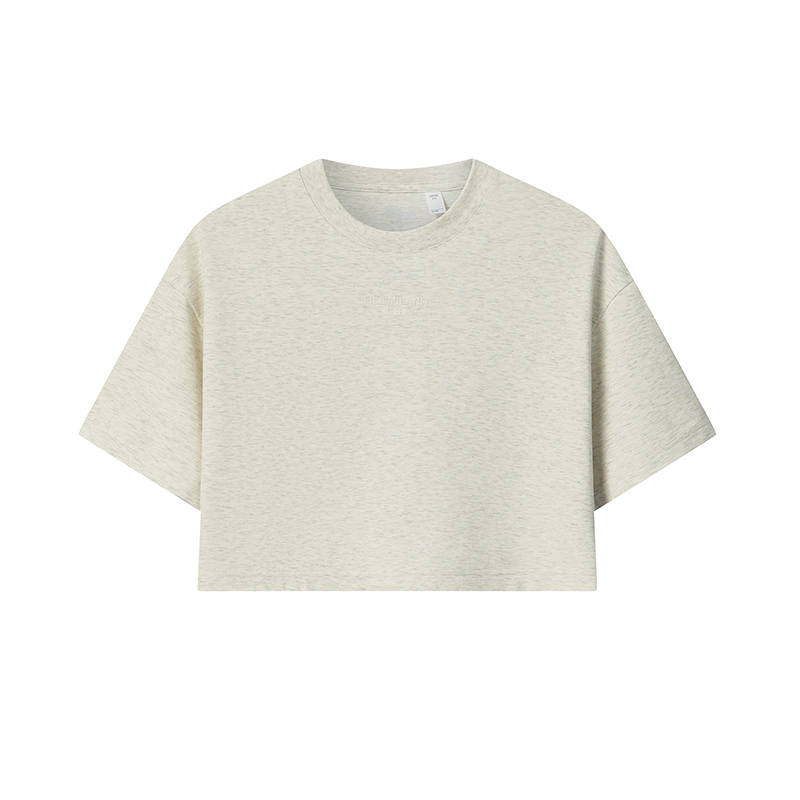 FILA MILANO T Shirt Women's Light Khaki Heather Gray