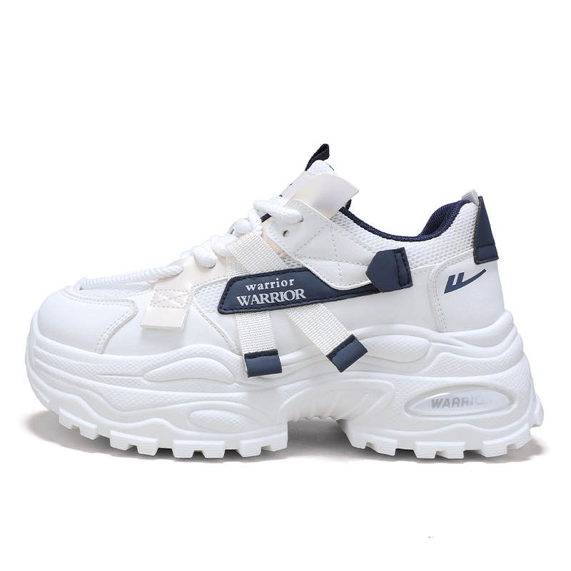 WARRIOR Warrior Cushioning Coverage Height Increasing Abrasion Resistant Breathable Low top Chunky Sneakers Women's