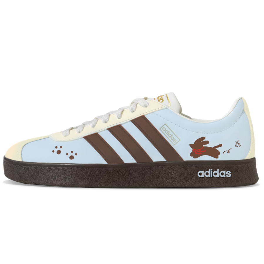 Adidas Adidas Vl Court Classic Synthetic Leather Slip Resistant, Abrasion Resistant, Lightweight Low top Skateboard Shoes