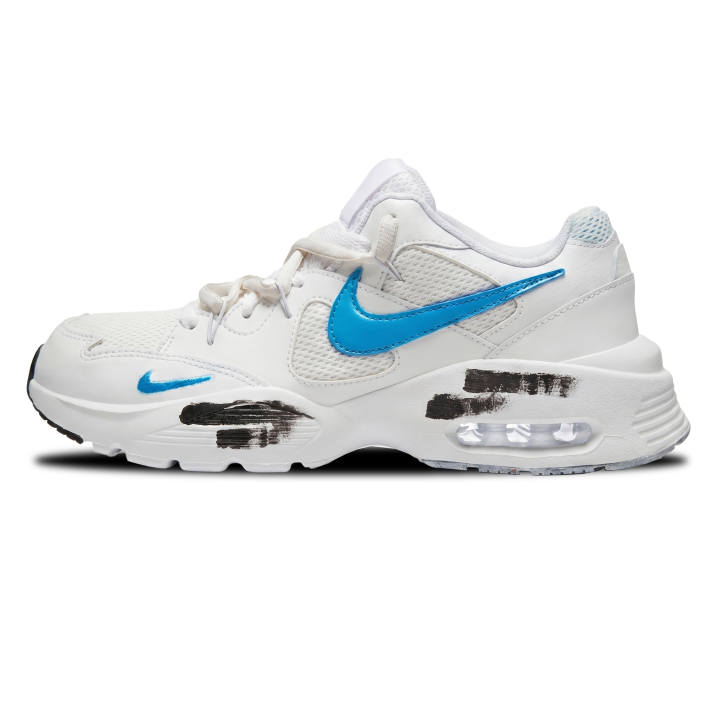 Nike Nike Air Max Fusion Cushioning Abrasion Resistant Breathable Low top Casual Training Sprint Running Shoes Unisex White