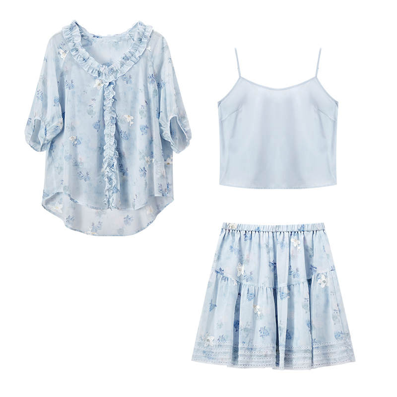 XIANGYING Casual Suits Women's V Neck Thin