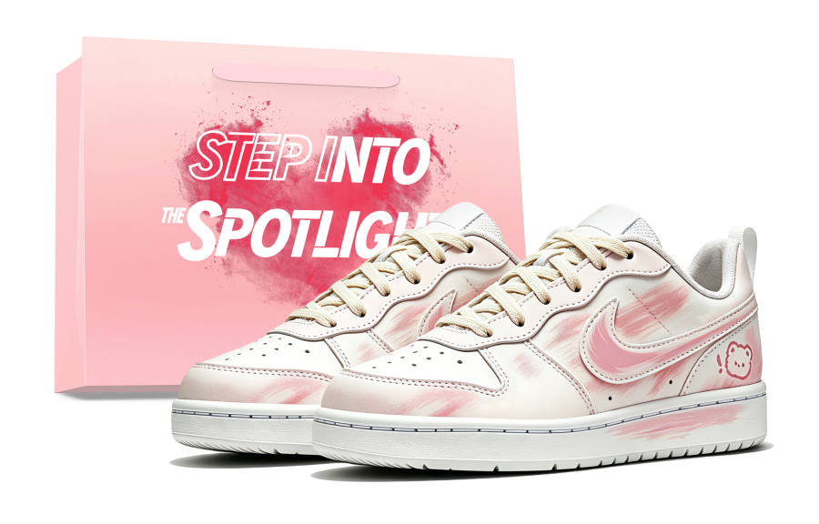 Nike Nike Court Bearberry Peach Low top Skateboard Shoes Unisex Cherry Blossom Pink
