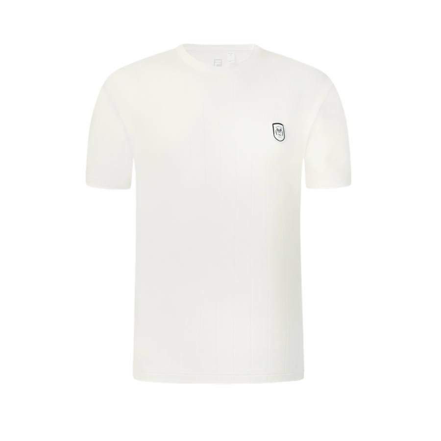 FILA Tennis T Shirts Men's Cloud White Crew Neck Moderate