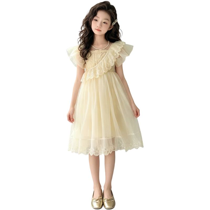 YALU Grade School Dresses Camisole Moderate Midi Skirt