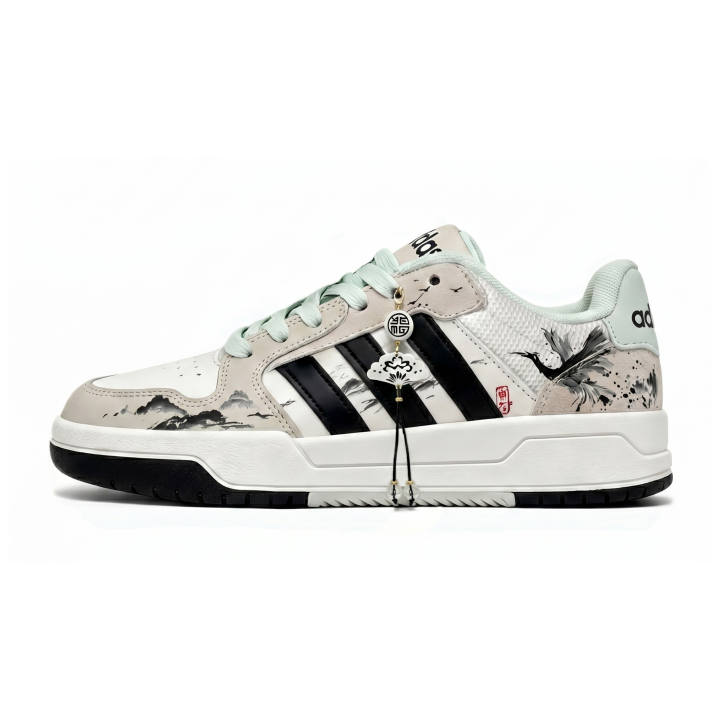 Adidas Adidas ENTRAP Low top Skateboard Shoes Unisex Black White Gray