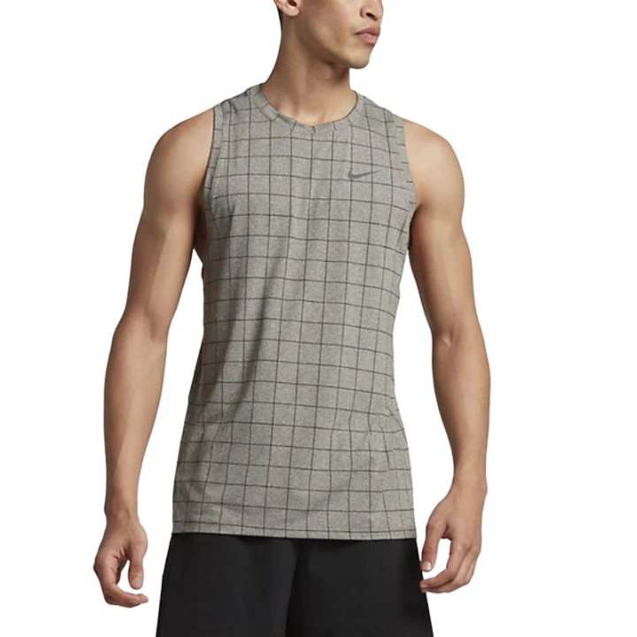 Nike Nike ESSENTIALS Tank Tops Men's Gray/Black Crew Neck Moderate Other