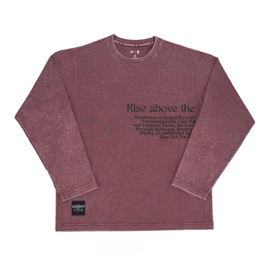 Anta Long Sleeved Knitwear Unisex Dark Maroon