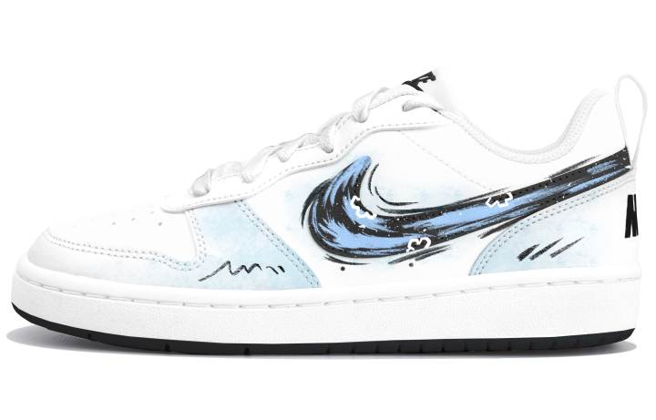 Nike Nike Court Borough Low top Kids' Skateboarding Shoes Blue Teenagers