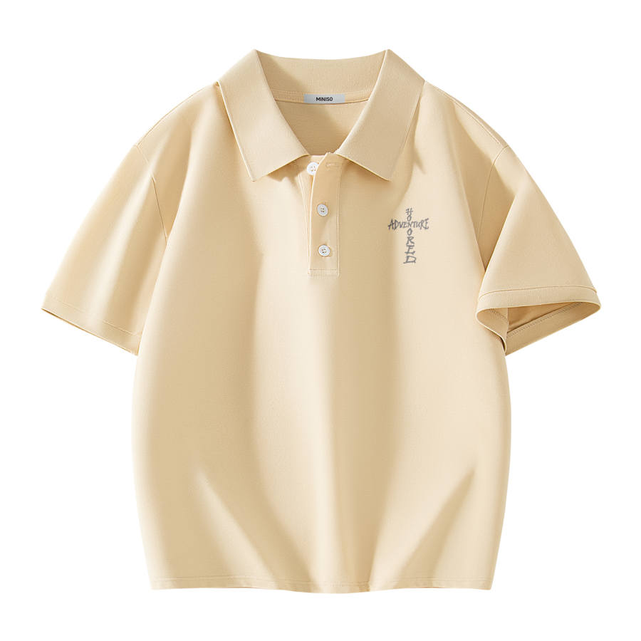 MINISO Polo Shirts Unisex Polo Collar Moderate Straight Fit