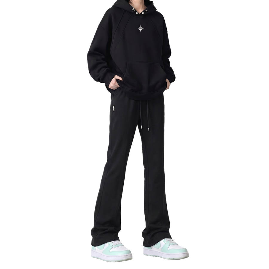 DEERWAY Casual Pants Unisex Moderate Straight Fit Pants