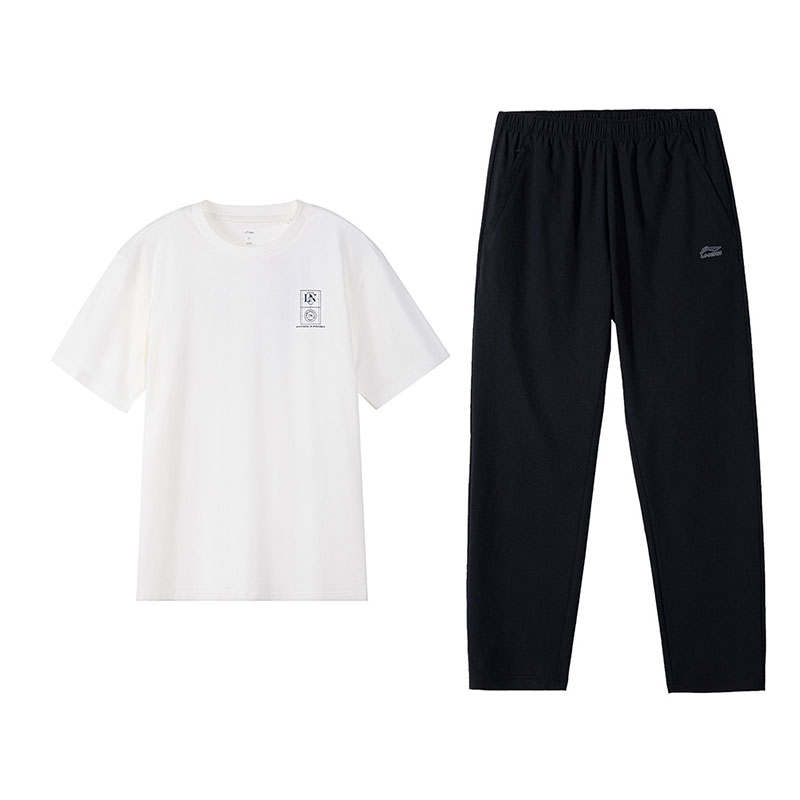Li-Ning Li Ning Casual Sportswear Unisex Ivory/Black