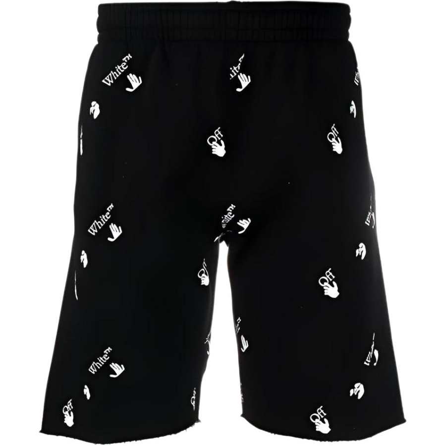 OFF-WHITE OFF WHITE All Over Logo Print Shorts