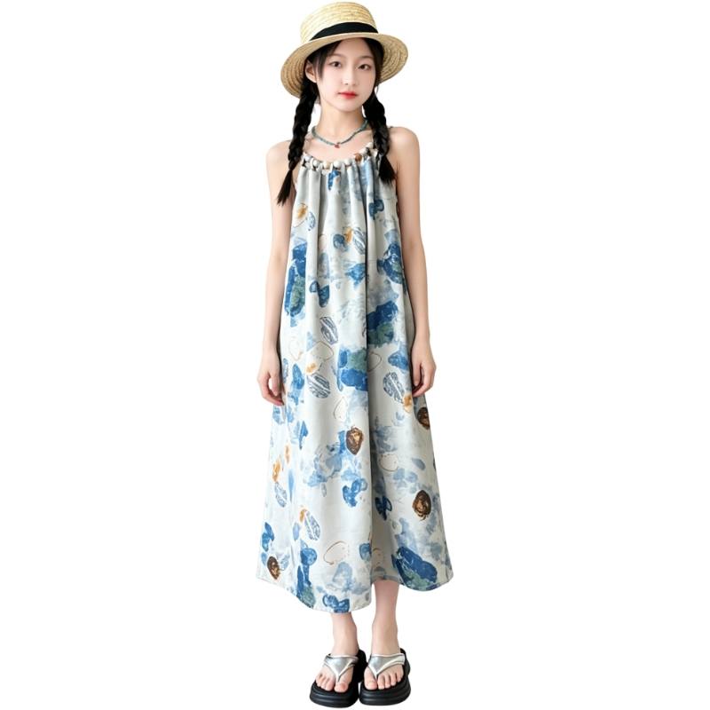 YALU Grade School Dresses Camisole Moderate Midi Skirt