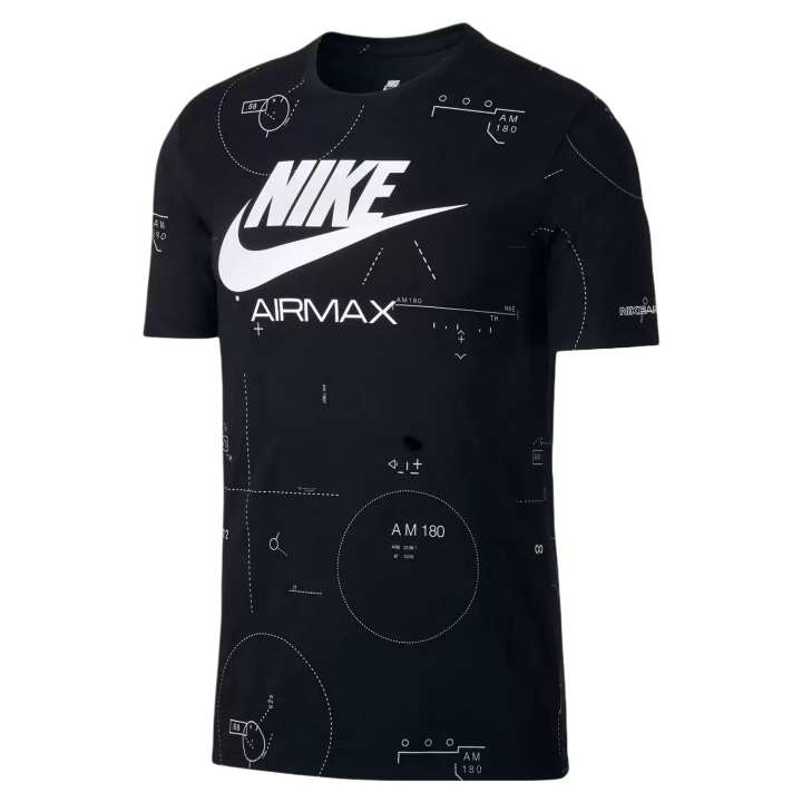 Nike Nike T Shirts Men's Black Crew Neck Moderate