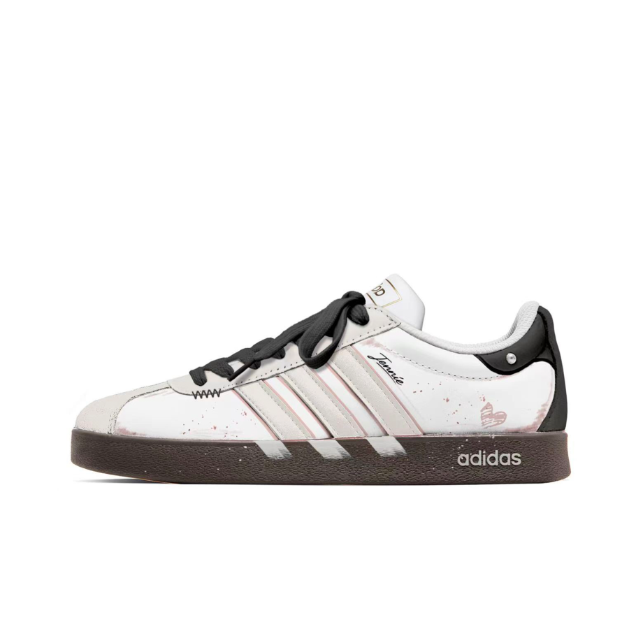 Adidas Adidas Vl Court Classic Pink Ink Whisper Low top Skateboard Shoes Unisex Yellow