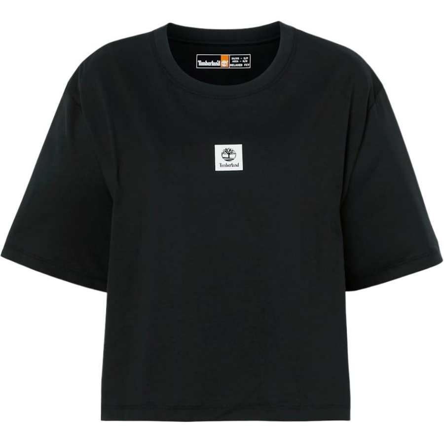 Timberland T Shirts Women's Black Crew Neck Moderate