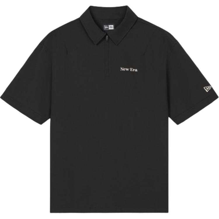 New Era Polo Shirts Unisex Black Polo Collar Moderate Other