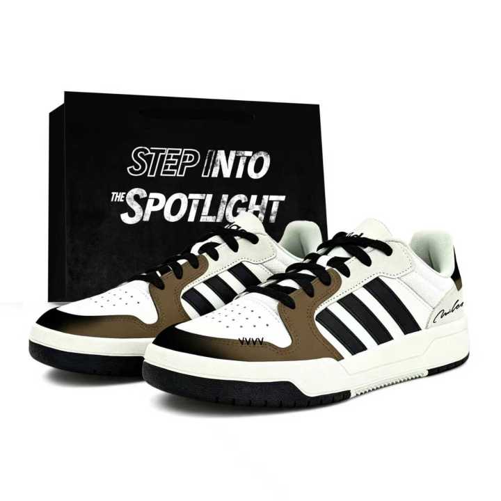Adidas Adidas ENTRAP Synthetic Leather, Split Cow Leather Abrasion Resistant Slip Resistant Low top Skateboard Shoes Unisex
