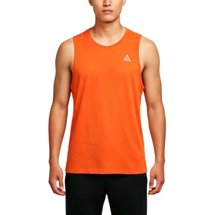 Nike Nike ACG Tank Tops Men's Orange Crew Neck Moderate Other