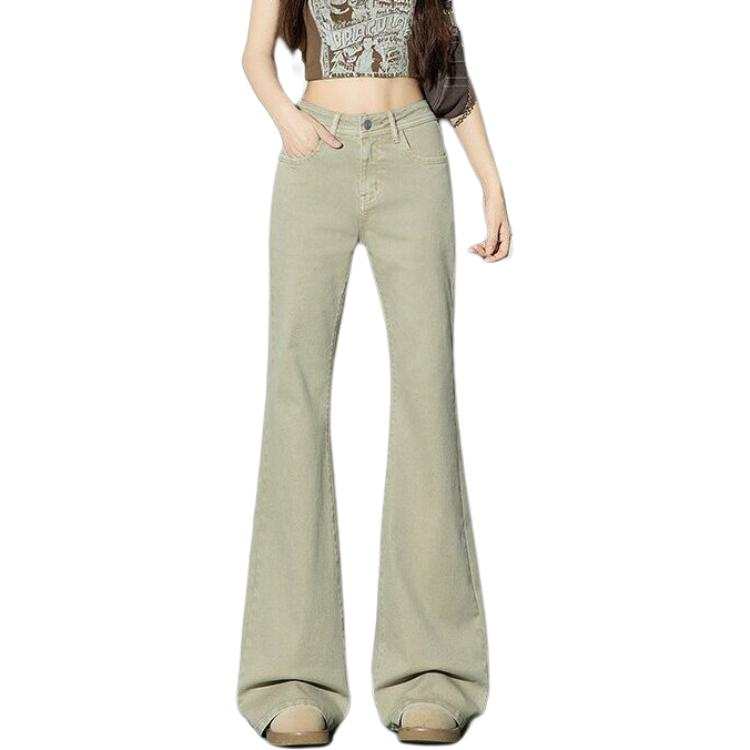 Tonlion Jeans Women's Moderate Flared Pants