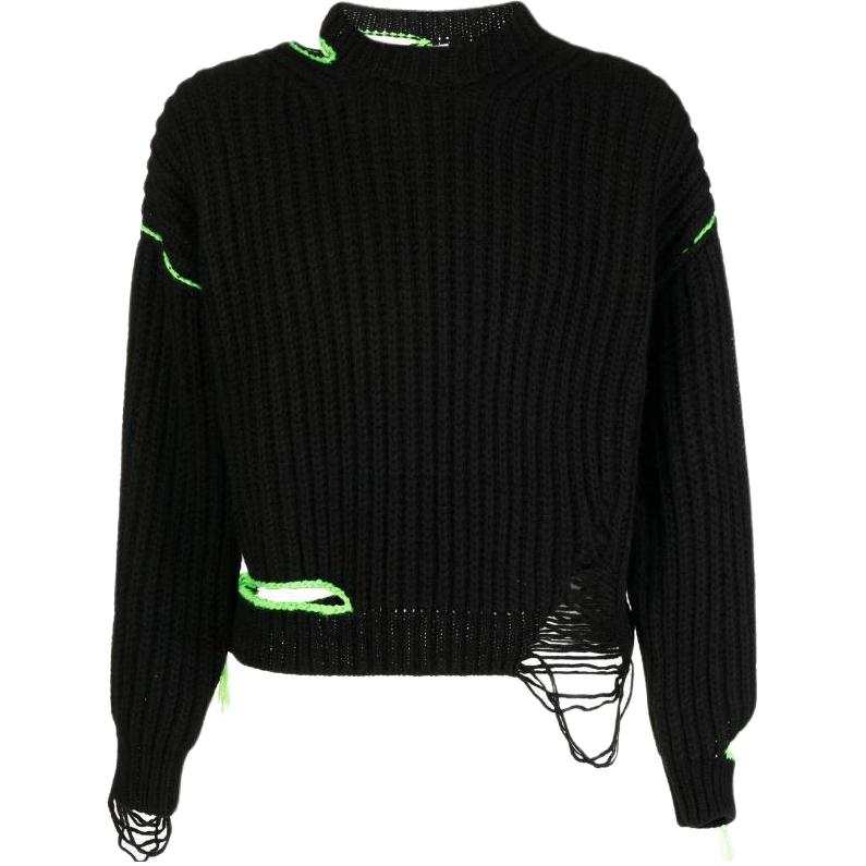 MSGM MSGM Sweaters Men's Black Crew Neck Moderate