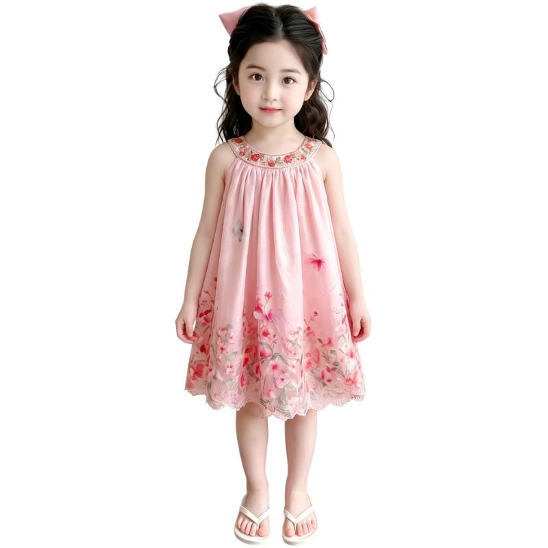 YALU Grade School Dresses Camisole Moderate Midi Skirt