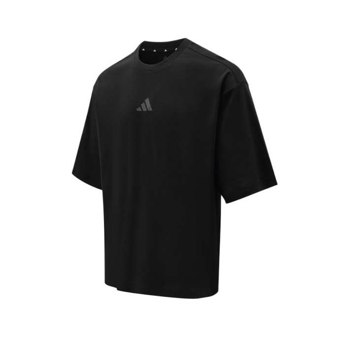 Adidas Adidas T Shirts Men's Black Crew Neck Moderate