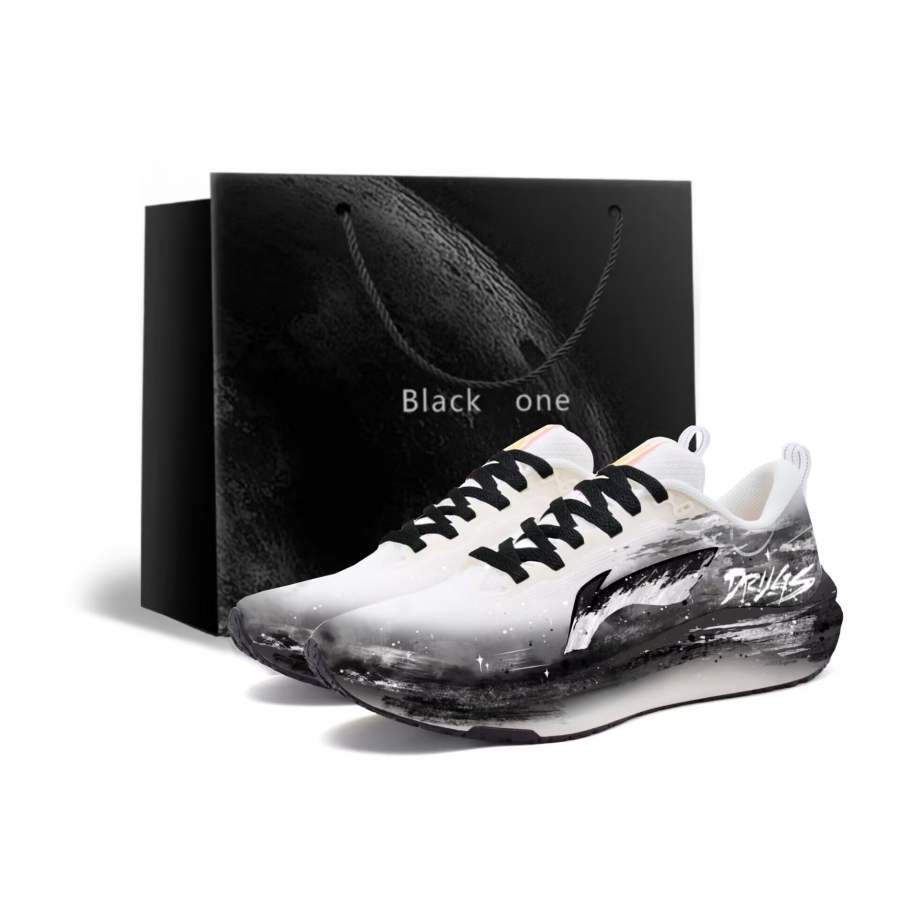 Li-Ning Li Ning Red Hare 8 Textile Cushioning Abrasion Resistant Low top Physical Fitness Test & Exam Running Shoes Men's Black