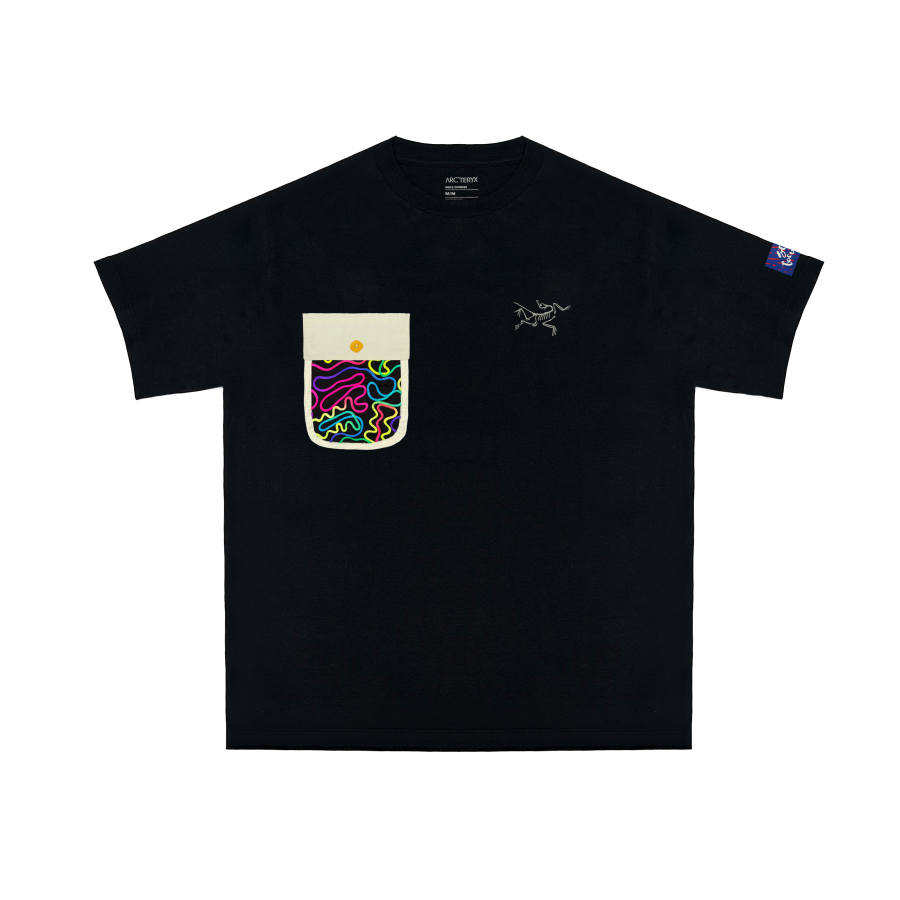Arcteryx T Shirts Unisex Black/Black Crew Neck Moderate Straight Fit