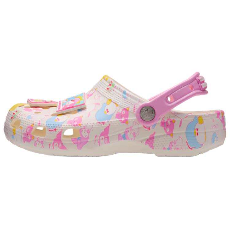 Crocs Crocs Hello Kitty Pink Multicolor Classic Wood Clogs Unisex Pink