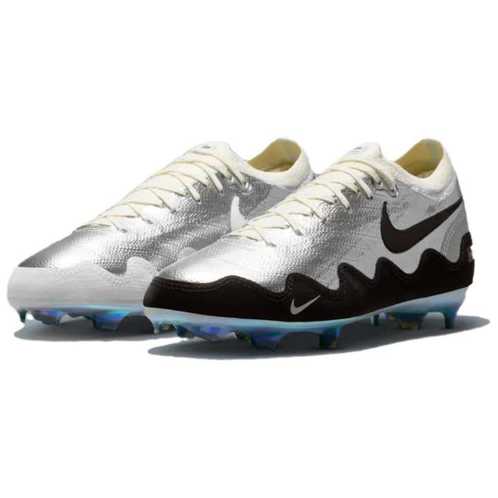 Nike Nike x Patta Mercurial Vapor 16 Natural Grass Soccer Shoes Unisex Silver Black