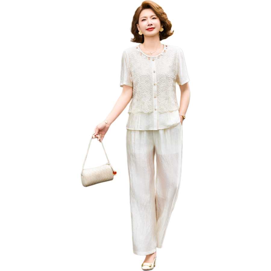 Hodo Casual Suits Women's Crew Neck Thin