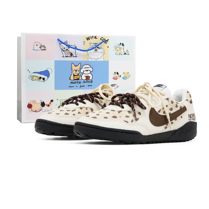 Nike Nike Terra Manta Synthetic Leather Abrasion Resistant Low top Casual Shoes Women's Beige
