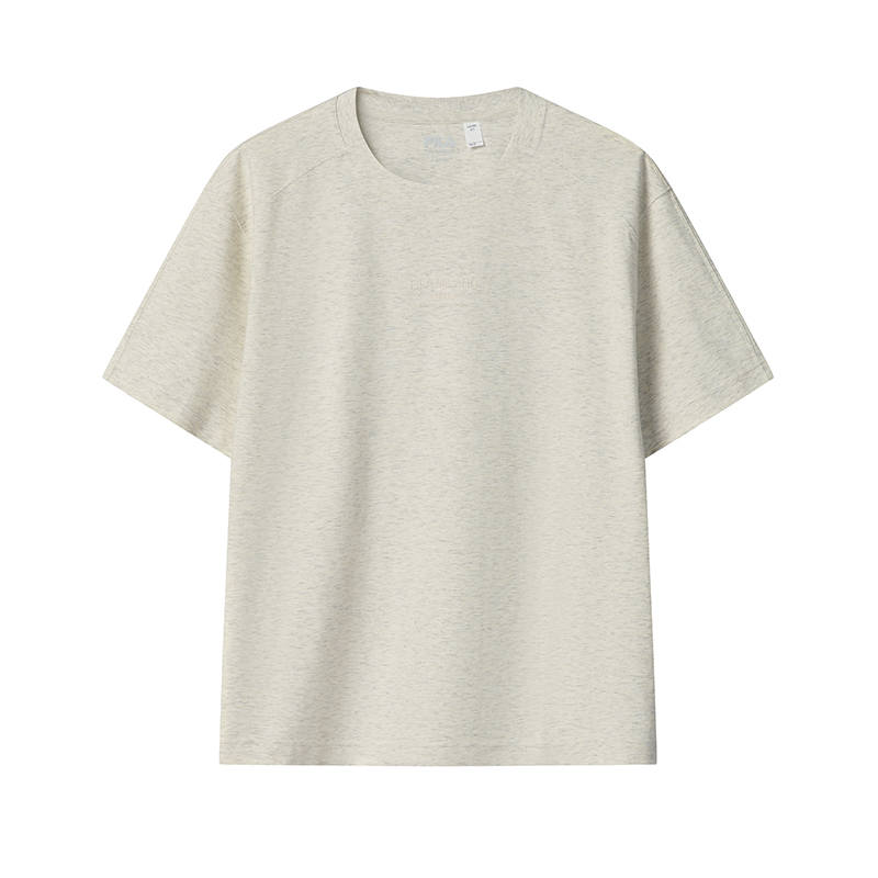 FILA MILANO T Shirt Men's Light Khaki Heather Gray