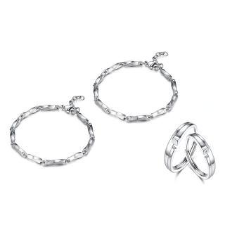 CIROCCO Stainless Steel Bracelets Unisex Silver
