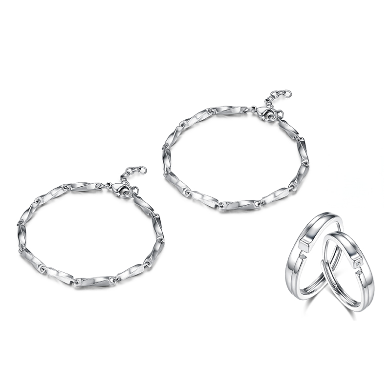 CIROCCO CIROCCO Stainless Steel Bracelets Unisex Silver