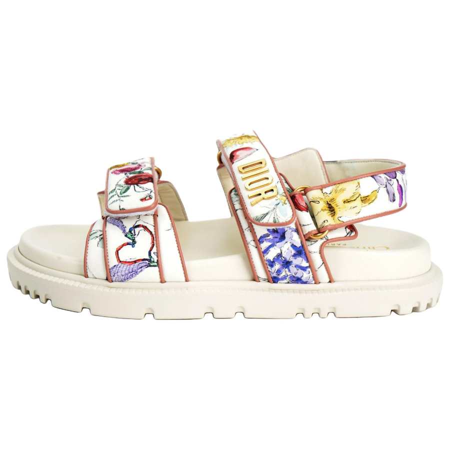 DIOR DIOR DiorAct Beach Sandals Women's White