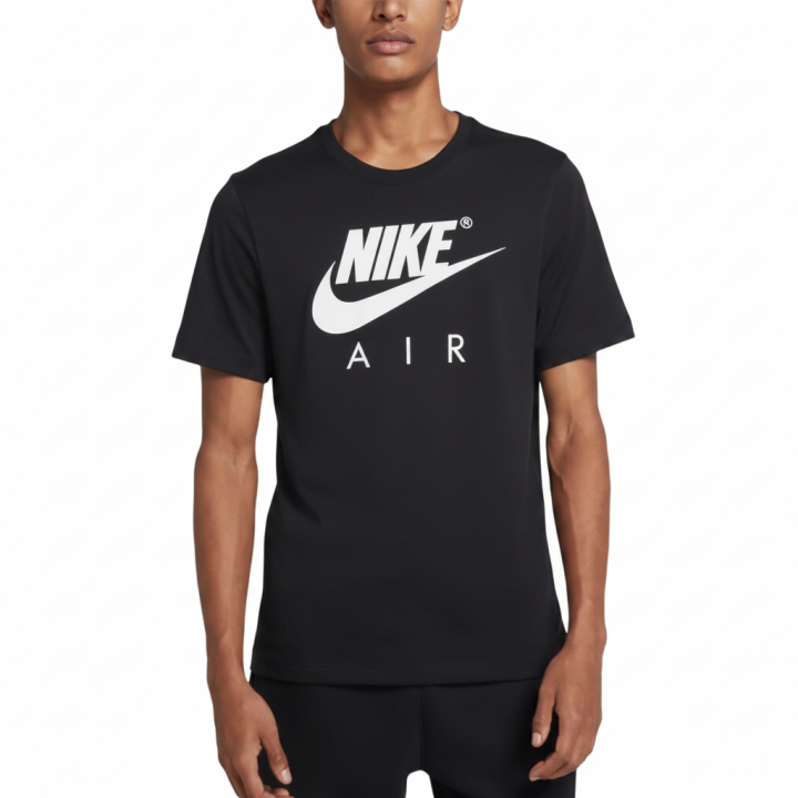 Nike Nike Air Running T Shirts Men's Black Crew Neck Moderate