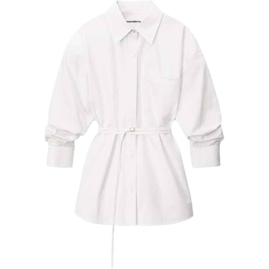 Alexander Wang Belted Peplum Hem Shirt