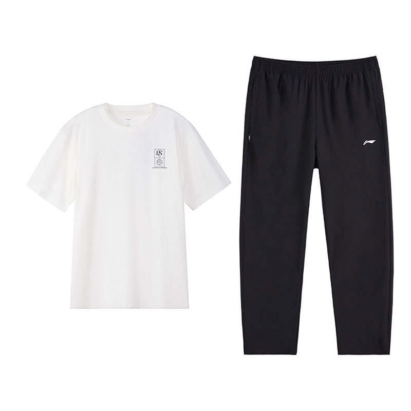 Li-Ning Li Ning Casual Sportswear Unisex Ivory/Black