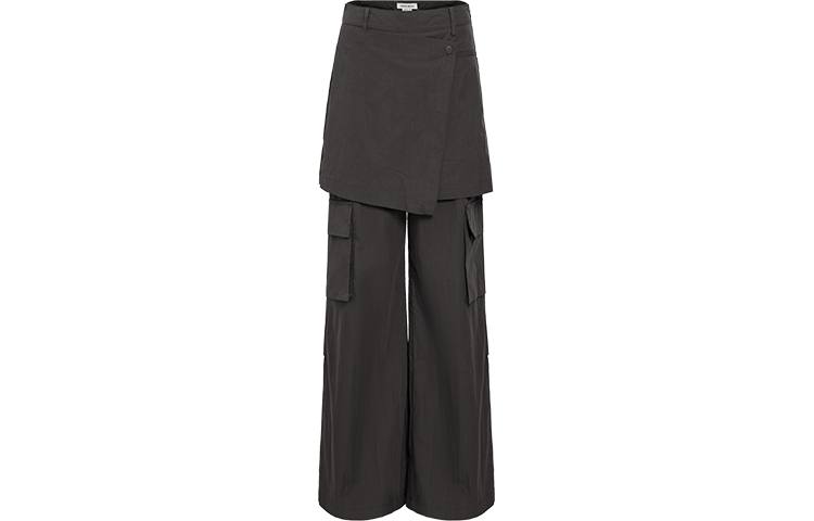 URBAN REVIVO Casual Pants Women's Dark Gray