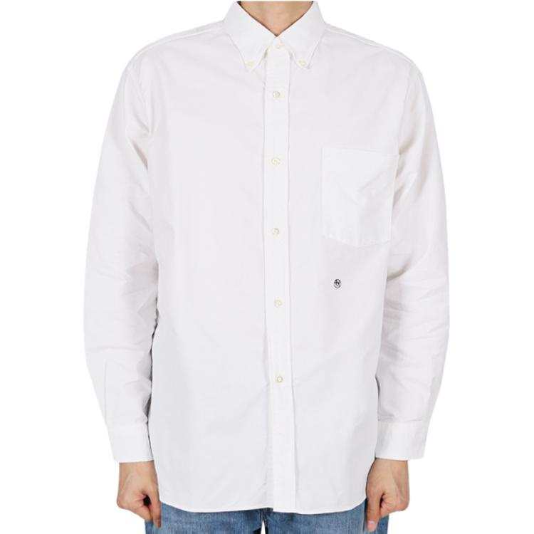 Nanamica Shirts Men's White Lapel Moderate
